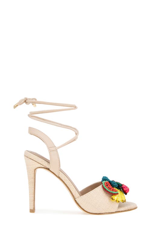 Bcbg Journe Ankle Wrap Sandal In Natural