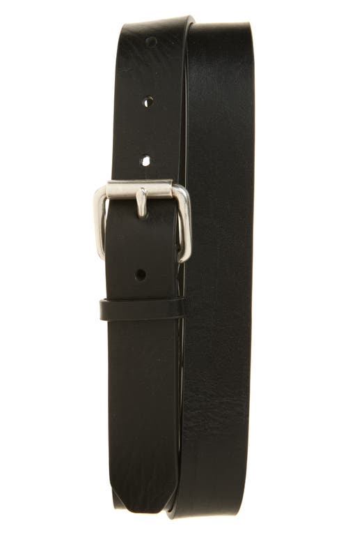 Rag & Bone Liam Leather Belt In Black