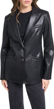 Levi's Faux Leather Blazer