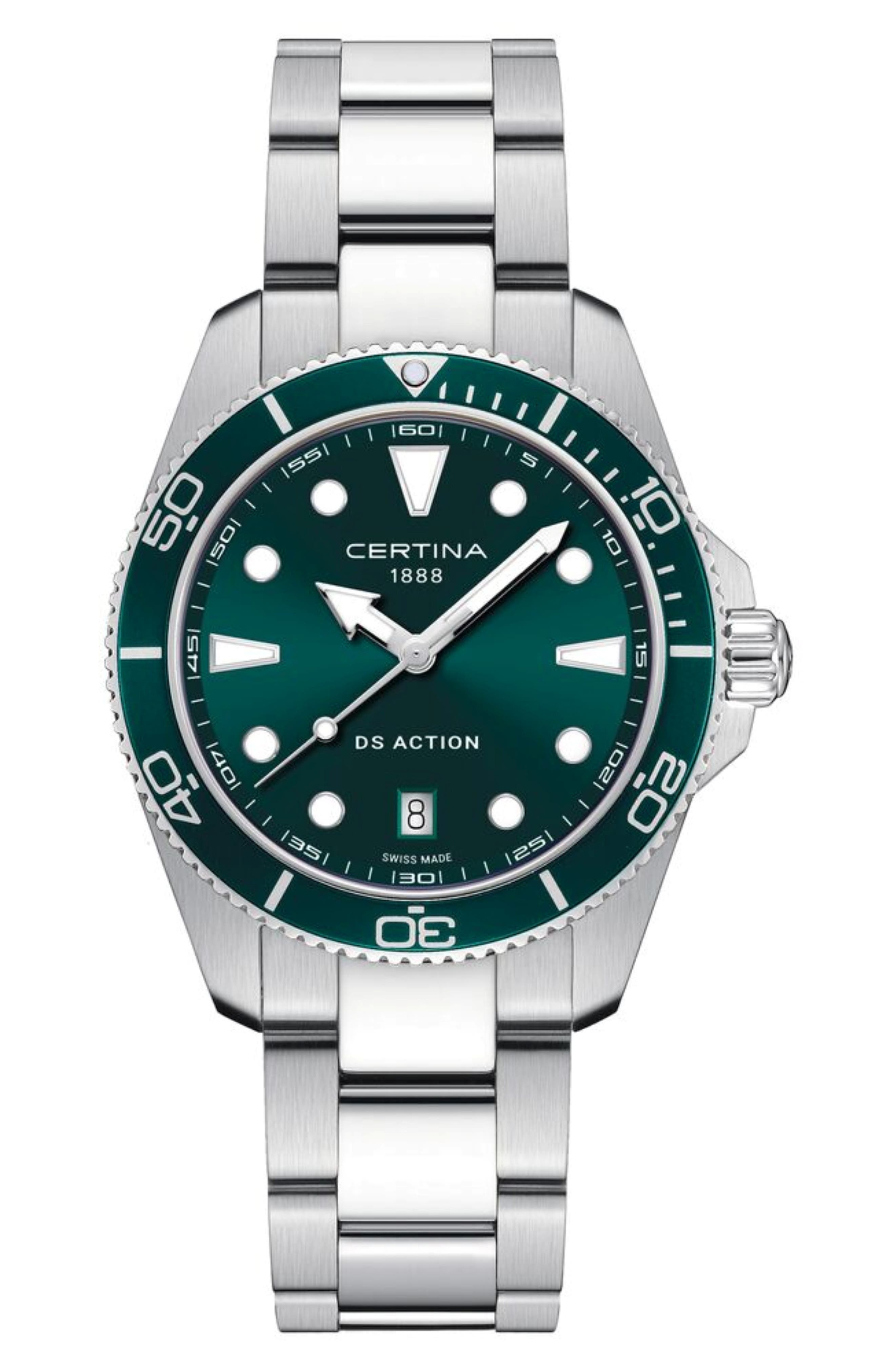 selected STAINLESS STEEL / GREEN