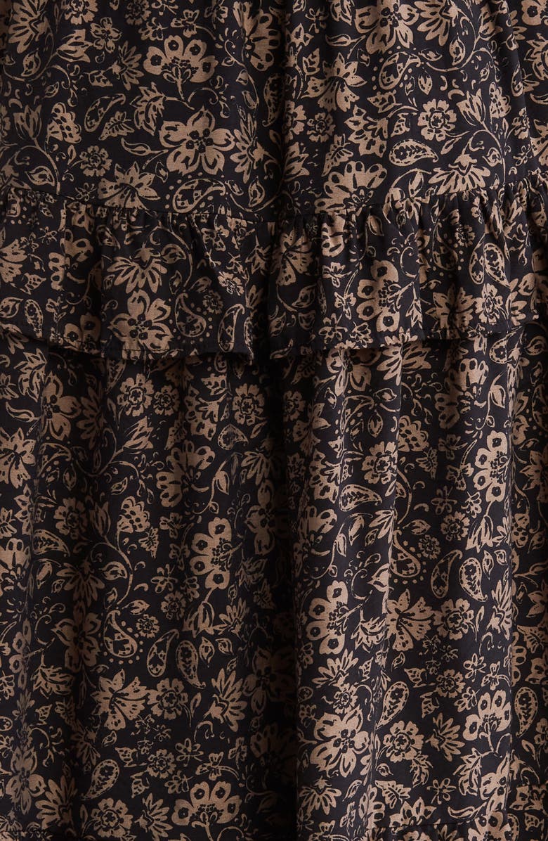 Blu Pepper Floral Smocked Tiered Midi Dress, Alternate, color, 