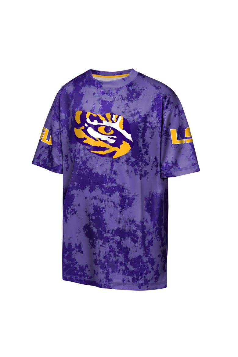 Youth Outerstuff  Purple LSU Tigers Off-Side Sublimated T-Shirt, Alternate, color, Purple