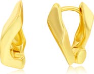 SIMONA Irregular Shape Huggie Hoop Earrings