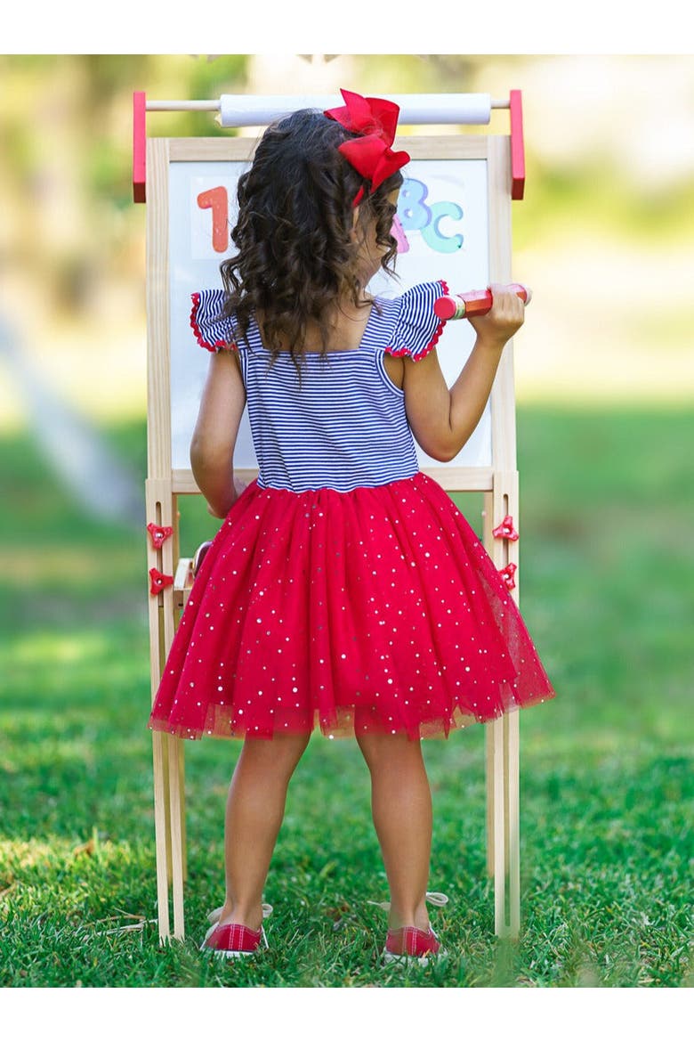 Cute  Attire Apple Sparkle Tutu Dress, Alternate, color, Red
