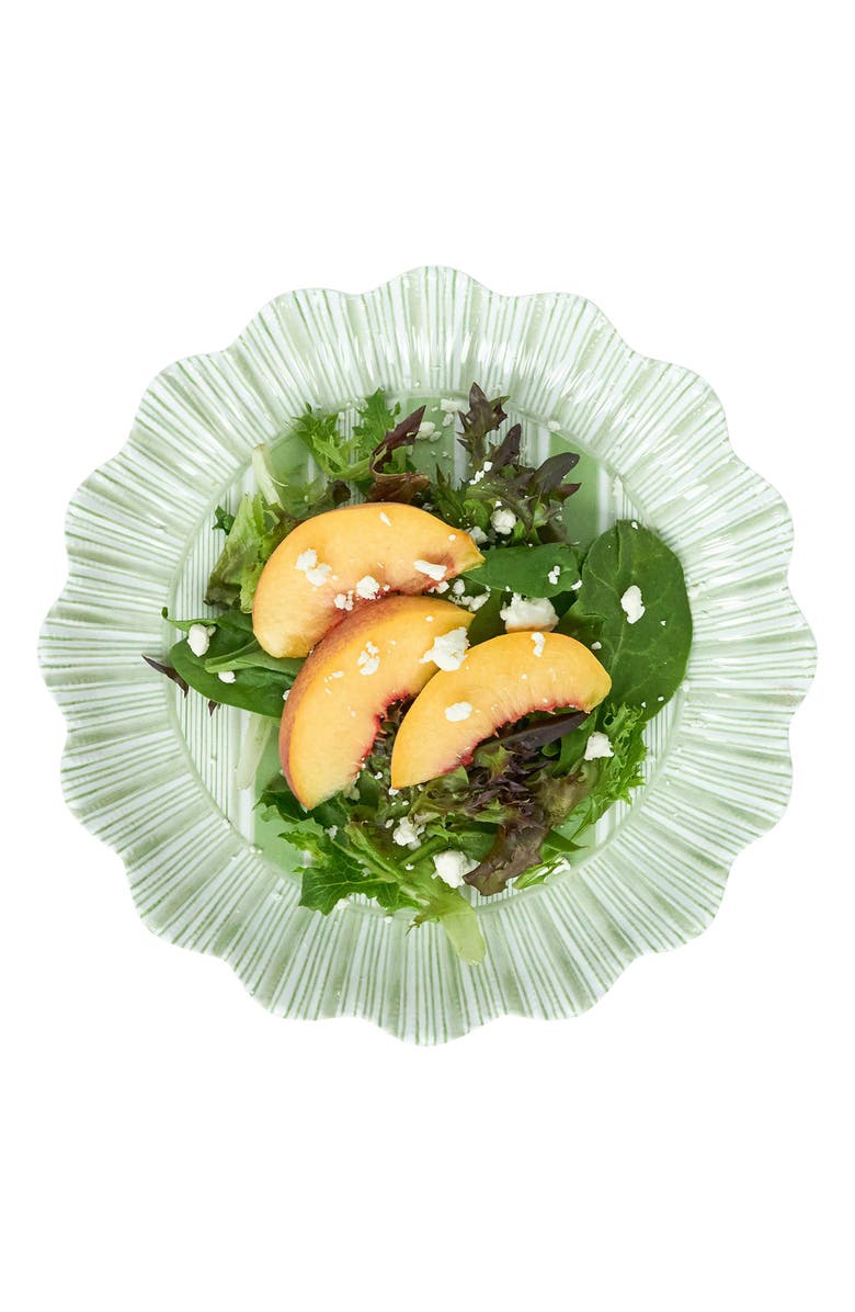 Juliska Cabana Set of 4 Melamine Salad Plates, Alternate, color, Seagrass