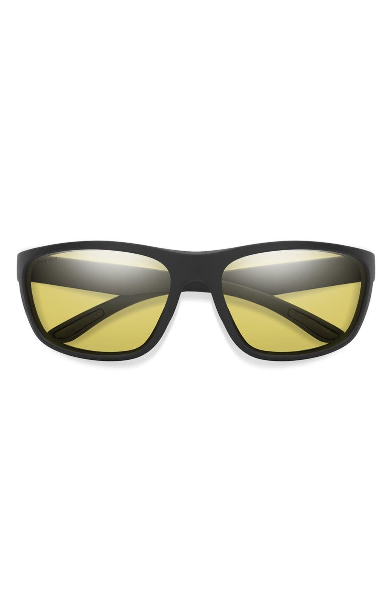 Smith Redding 62mm ChromaPop<sup>™</sup> Polarized Square Sunglasses, Main, color, Black / Glass Low Light Yellow