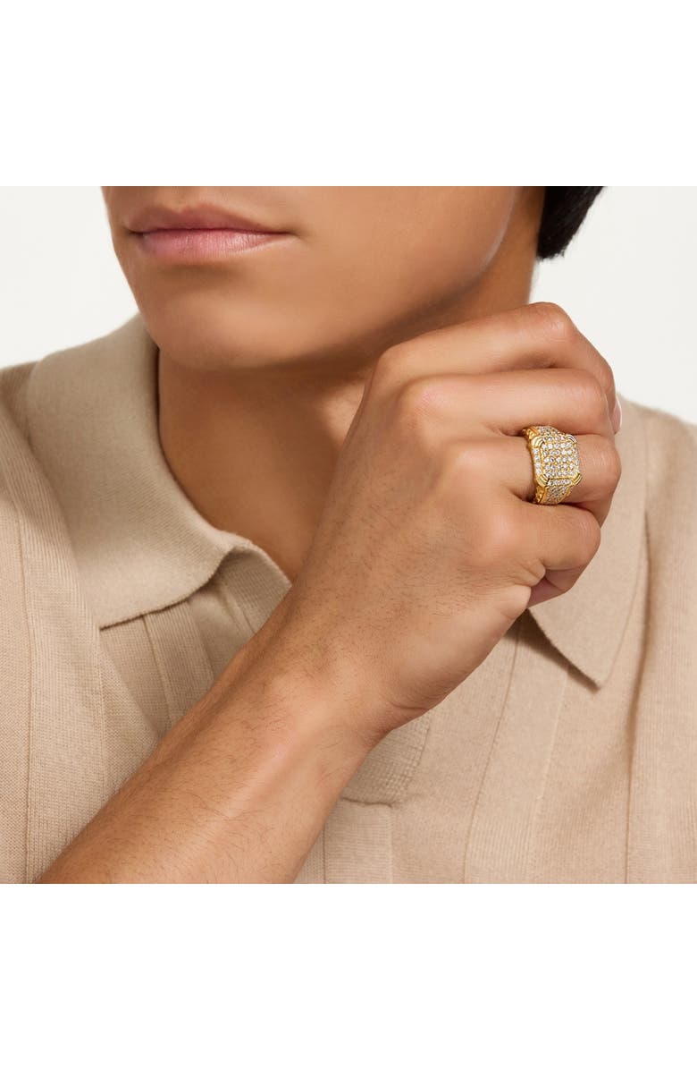 Bliss Diamond 2Ct Men's Diamond Ring in 14k Gold Lab Grown, Alternate, color, 14K Yellow Gold