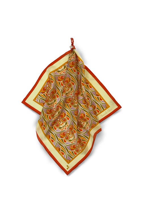 Henelle Silk Bandana In Butterfly Effect Sunset