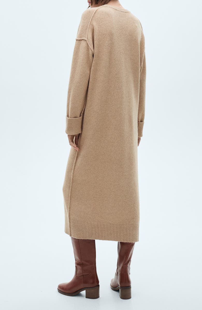 MANGO Mariam Long Sleeve Maxi Sweater Dress, Alternate, color, 