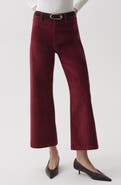 Pistola Penny Ankle Wide Leg Corduroy Jeans