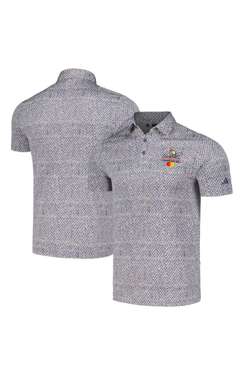 adidas Men's adidas Blue Arnold Palmer Invitational Ultimate365 Jacquard Polo, Main, color, Blue