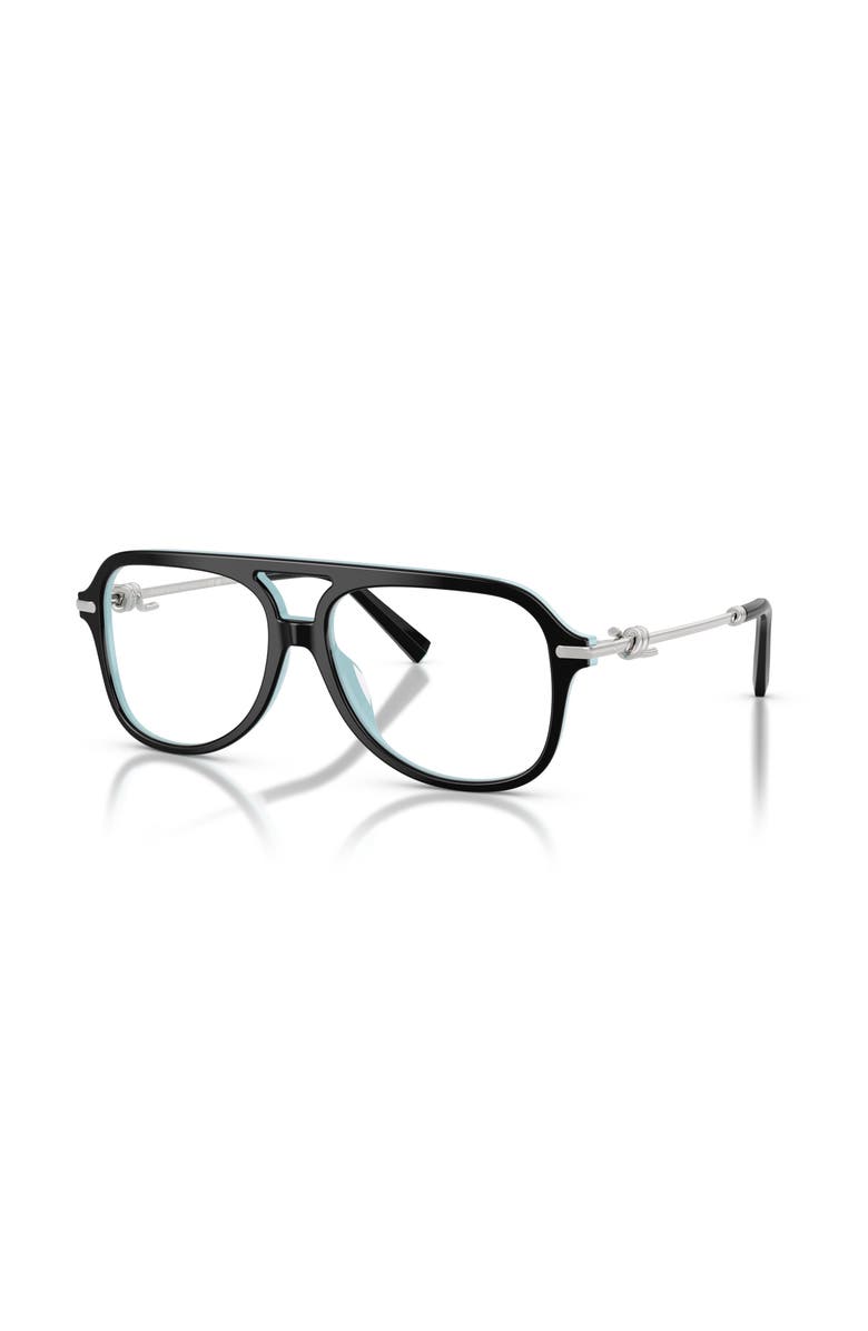Tiffany & Co. 56mm Pilot optical glasses, Main, color, Black