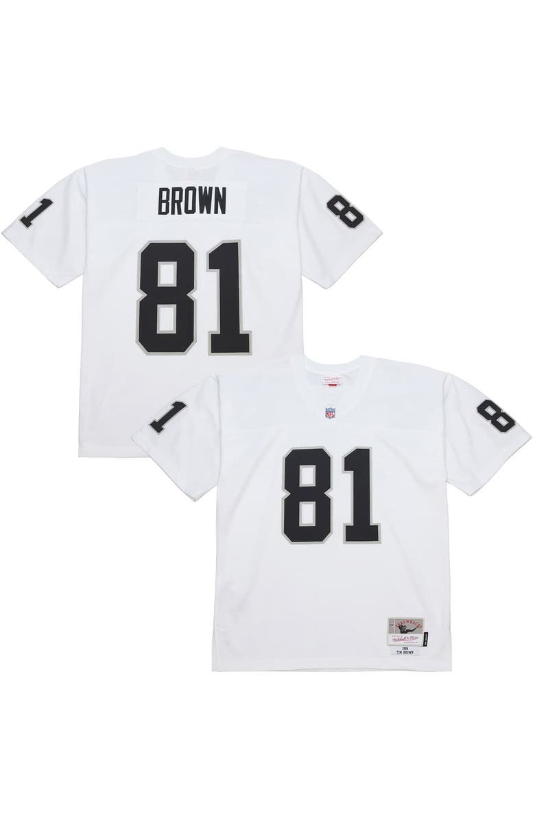 Mitchell & Ness Men's Mitchell & Ness Tim Brown White Los Angeles Raiders 1994 Legacy Replica Jersey, Main, color, White