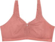 Curvy Couture Lace Trim Wireless Bra
