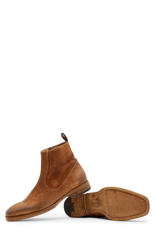 John Varvatos Fleetwood Zip Boot In Brown