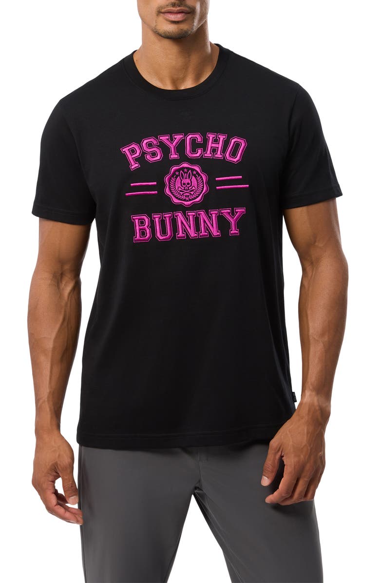 Psycho Bunny London Embroidered T-Shirt, Main, color, 