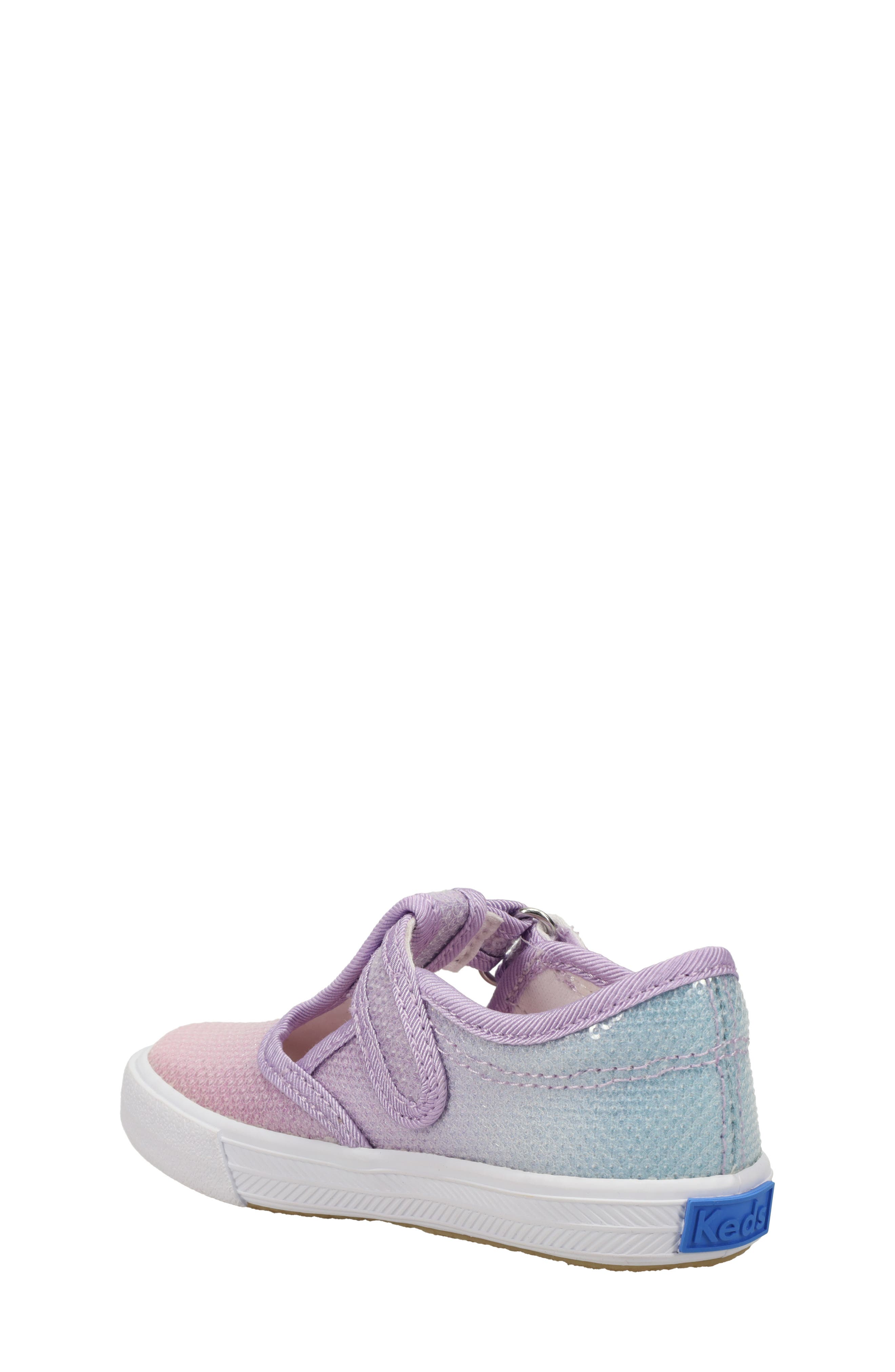 Keds<sup>®</sup> Kids' Daphne Ombré Sequin T-Strap Sneaker, Alternate, color, 