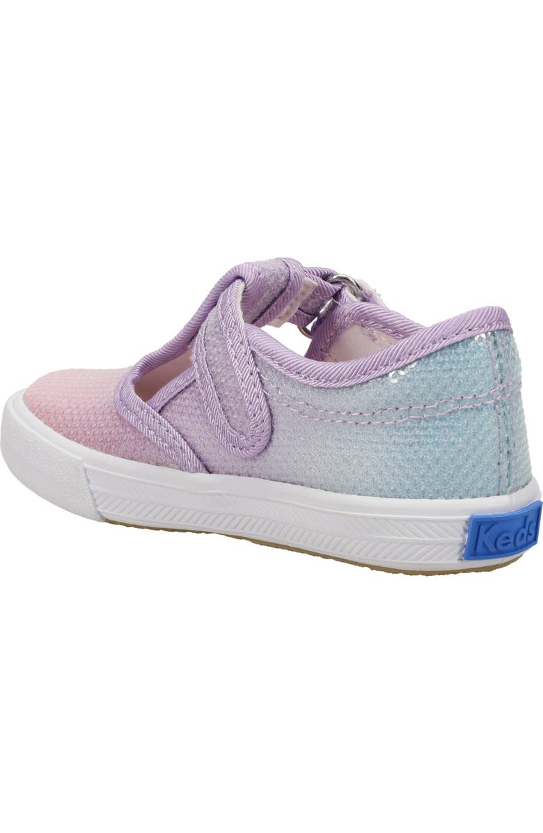 Keds<sup>®</sup> Kids' Daphne Ombré Sequin T-Strap Sneaker, Alternate, color,