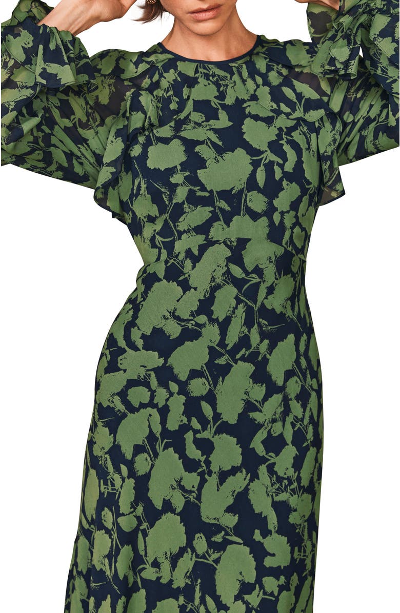 MINT VELVET Floral Maxi Dress, Alternate, color, Green