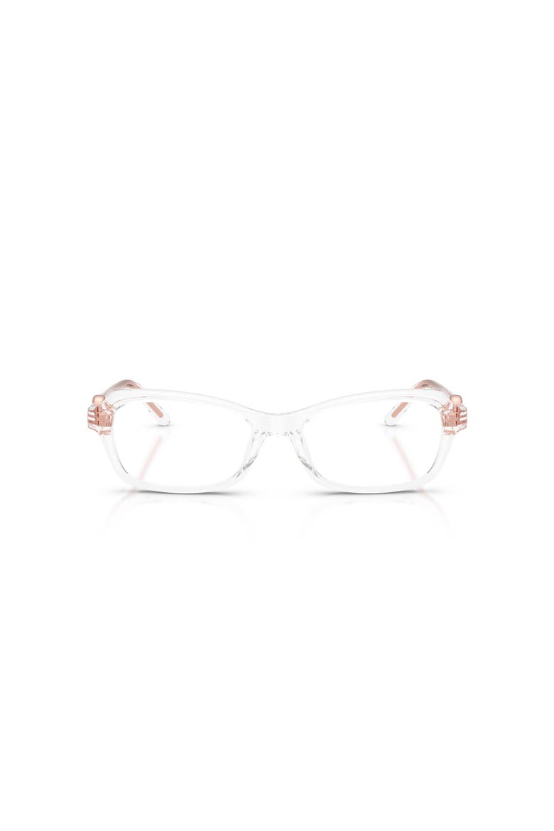 54mm Rectangle optical glasses, Alternate, color, Transparent