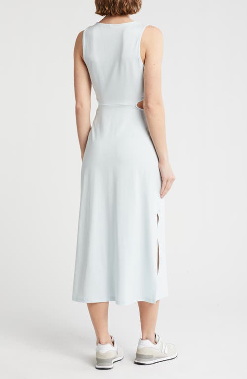 Shop Beyond Yoga Around The World Front Twist Midi Dress In Tropical Waters