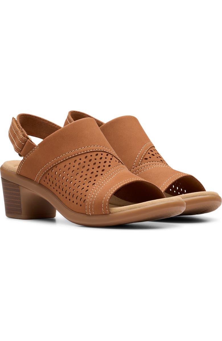Clarks<sup>®</sup> Emily 2 Mist Slingback Sandal, Main, color, Tan Nubuck