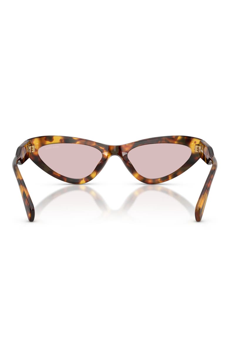 55mm Cat Eye Sunglasses, Alternate, color, HONEY HAVANA / PINK