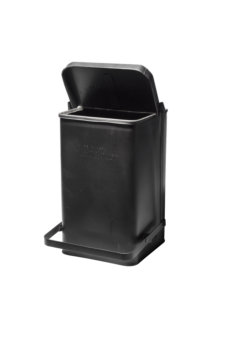 PUEBCO Step Trash Can - Black, Main, color, Black