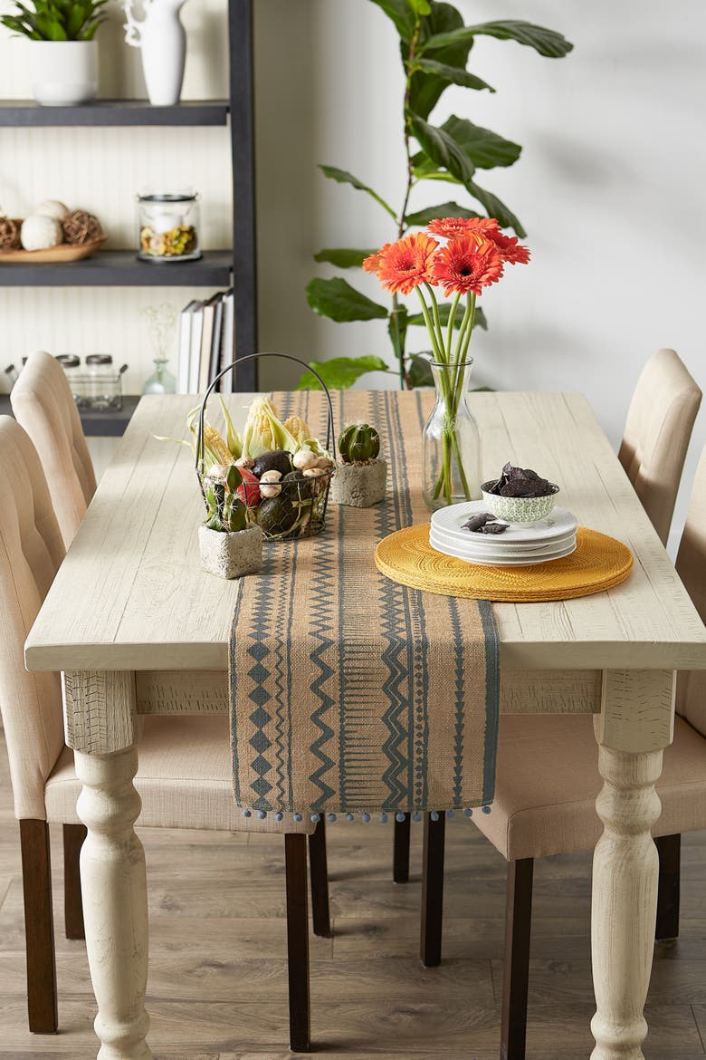 Mineral Desert Trail Geometric Table Runner, Alternate, color, Mineral