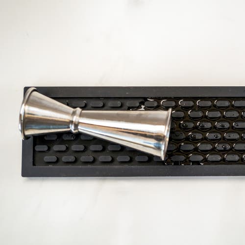 A Bar Above Black Silicone Bar Mat, 3.25x18" In Black