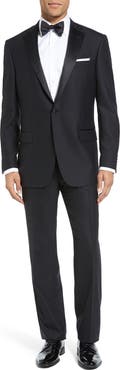 Hart Schaffner Marx New York Classic Fit Black Wool Tuxedo