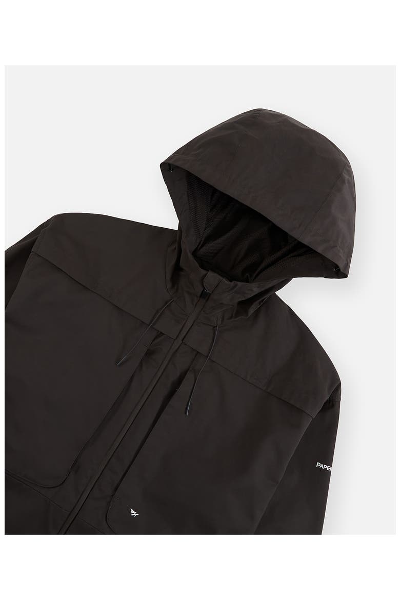 Planes Hooded Cotton Blend Jacket, Alternate, color, CHARCOAL