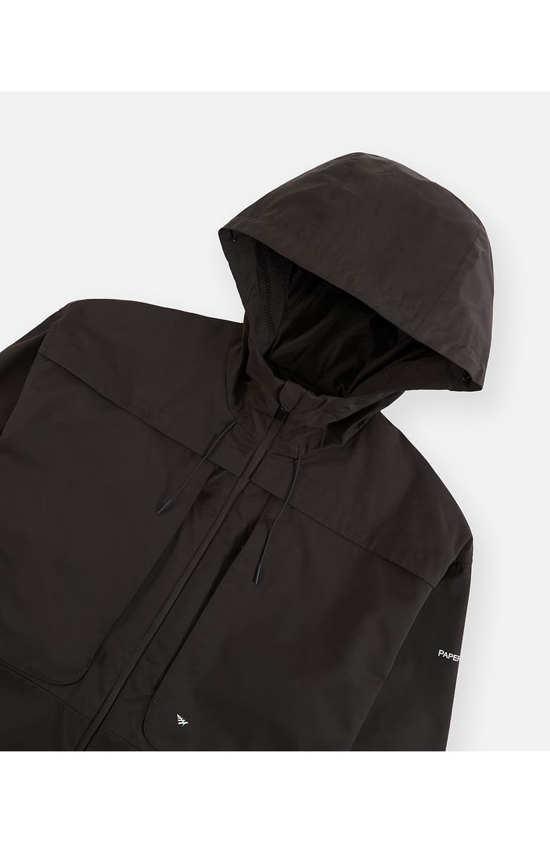 PAPER PLANES Planes Hooded Cotton Blend Jacket, Alternate, color, Charcoal