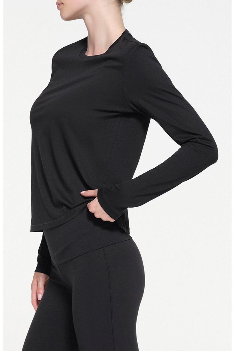 Relaxed Long Sleeve T-Shirt, Alternate, color, ONYX
