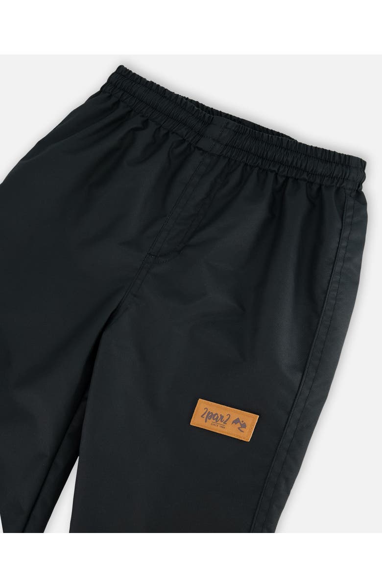 Deux par Deux Baby Unisex Splash Pants Black, Alternate, color,