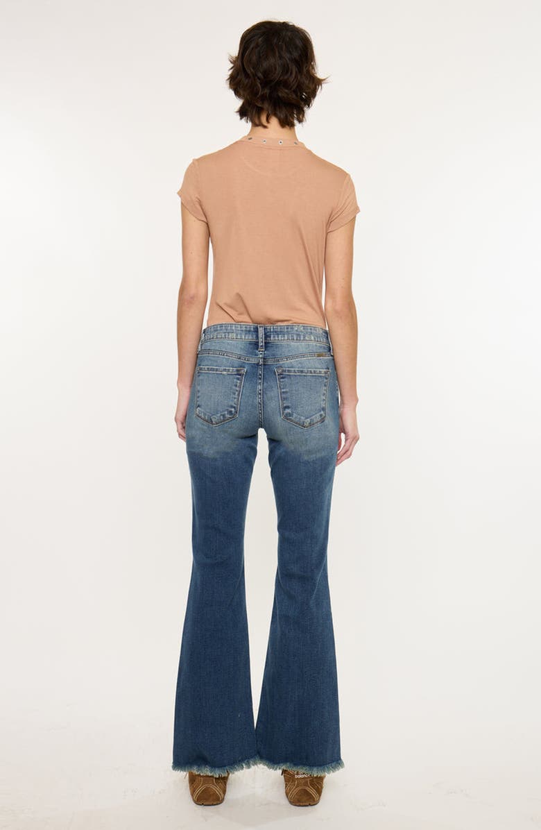 KanCan Daphe Essentials Low Rise Ankle Flare Jeans, Alternate, color, Dark Wash