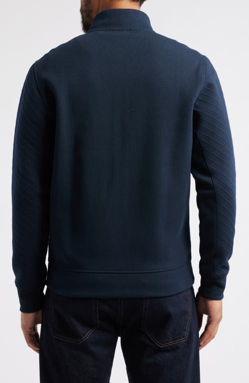 Robert Barakett Oceania Zip Knit Jacket In Navy