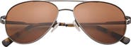Ted Baker London 57mm Polarized Aviator Sunglasses