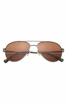 Ted Baker London 57mm Polarized Aviator Sunglasses
