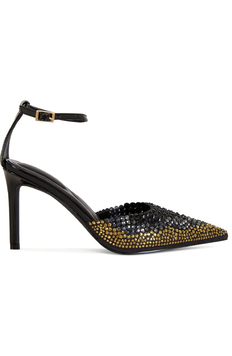 AZALEA WANG Julippe Ankle Strap Pointed Toe Pump, Alternate, color, Black