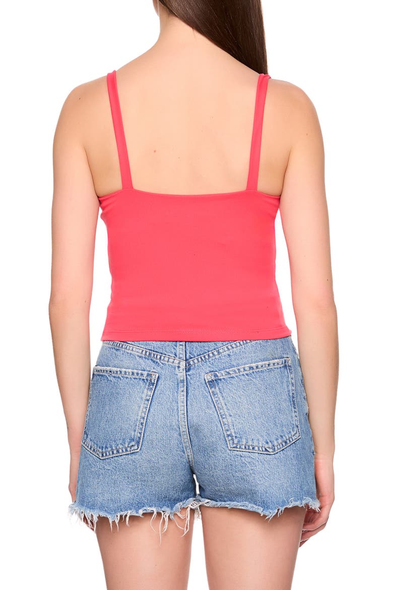 Gathered Front Tank, Alternate, color, WATERMELON
