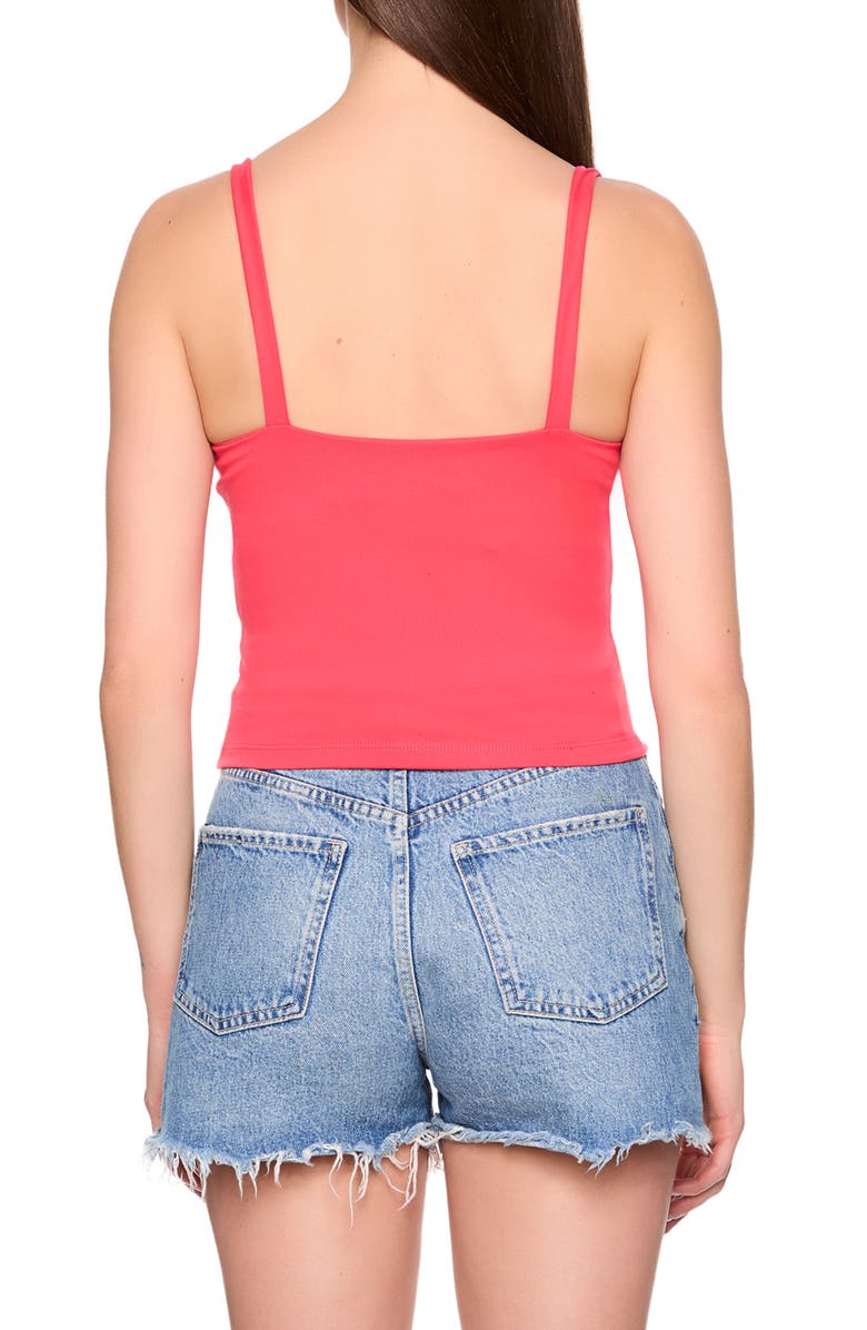 Susana Monaco Gathered Front Tank, Alternate, color, Watermelon