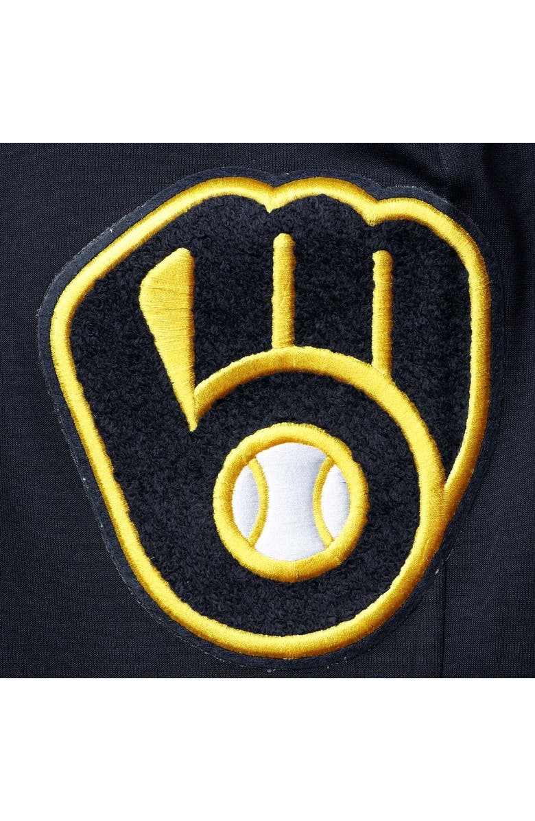 PRO STANDARD Men's Pro Standard Navy Milwaukee Brewers Logo Jogger Pants, Alternate, color, 