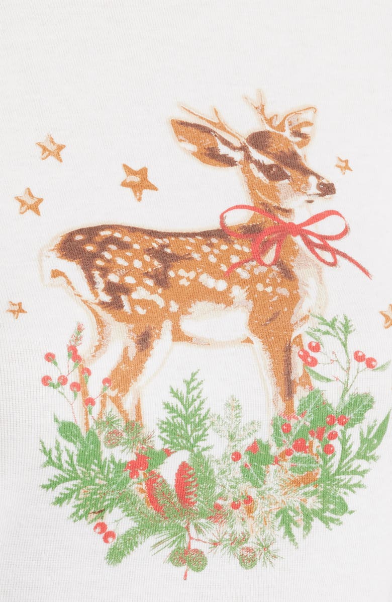 Vinyl Icons Doe Holiday Cotton Blend Graphic T-Shirt, Alternate, color, Marshmallow