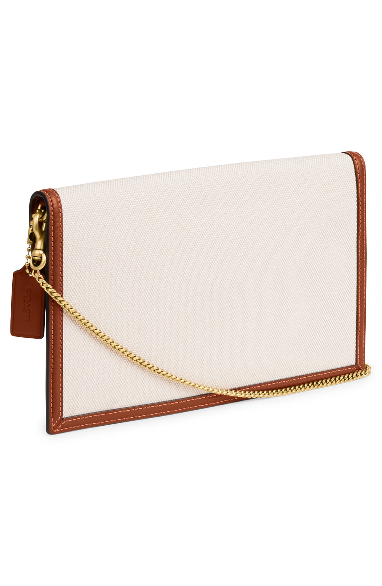 COACH Canvas Clutch, Alternate, color, 