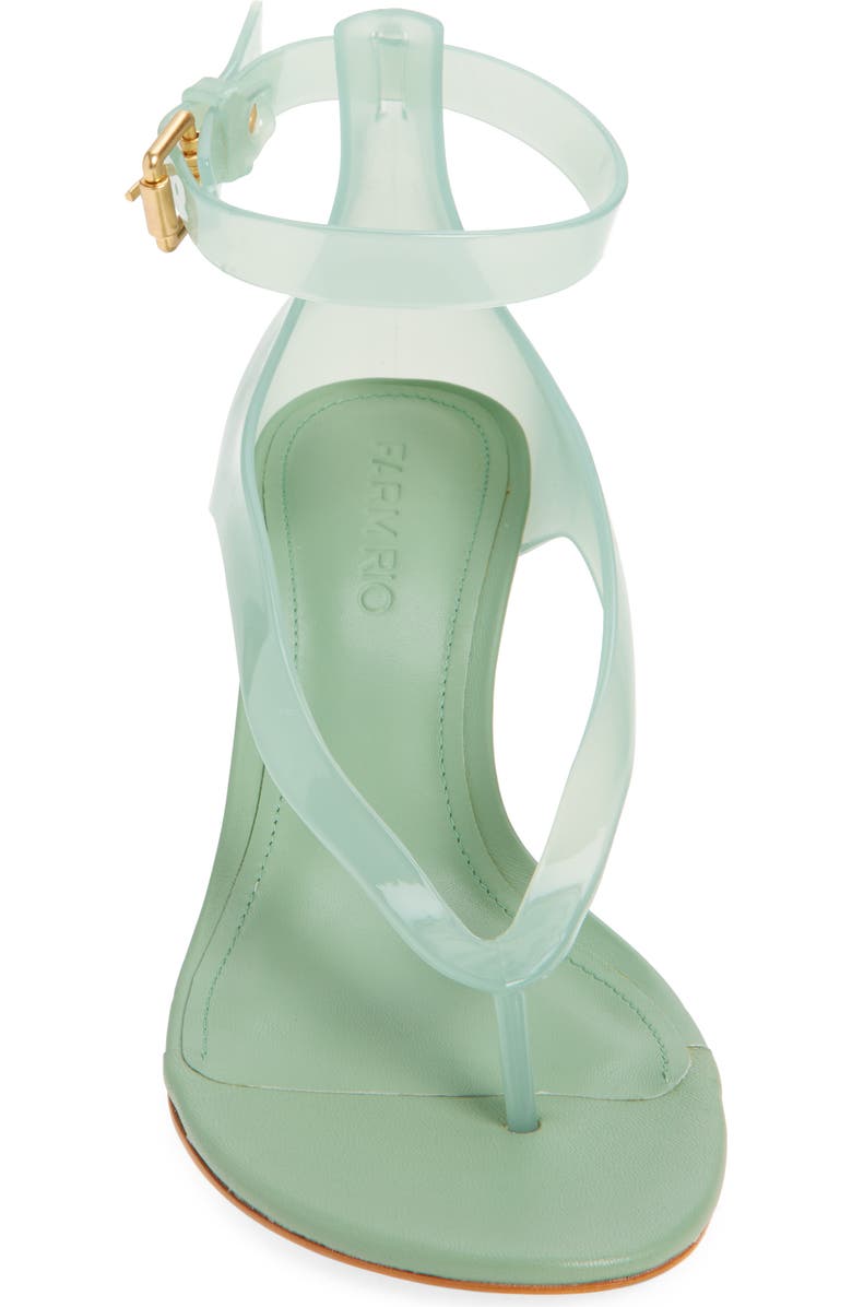 FARM Rio Jelly Ankle Strap Sandal, Alternate, color, Dusty Green