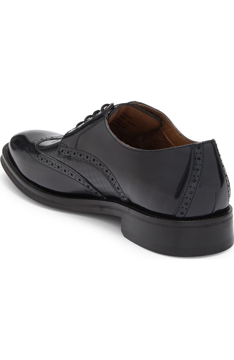 Johnston & Murphy Sutton Wing Tip Derby, Alternate, color, Black