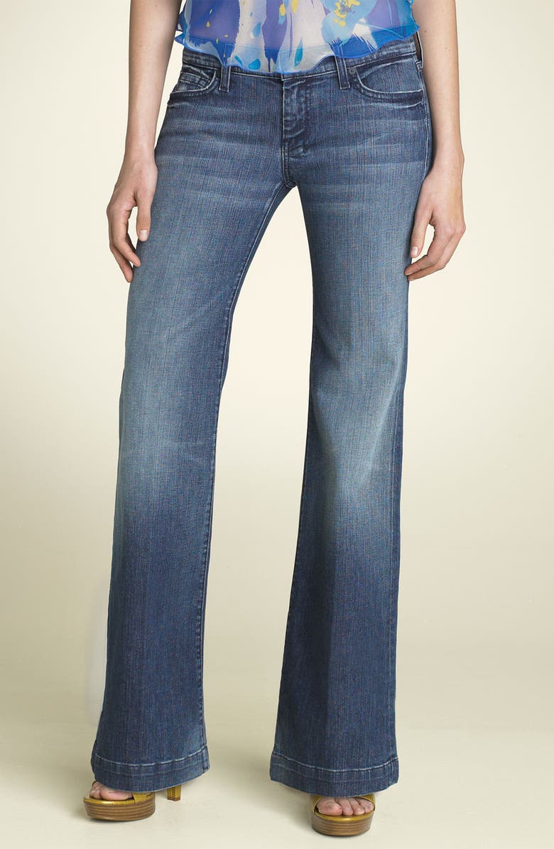 7 For All Mankind <sup>®</sup> 'Lexie - Dojo' Wide Leg Stretch Jeans, Alternate, color, 