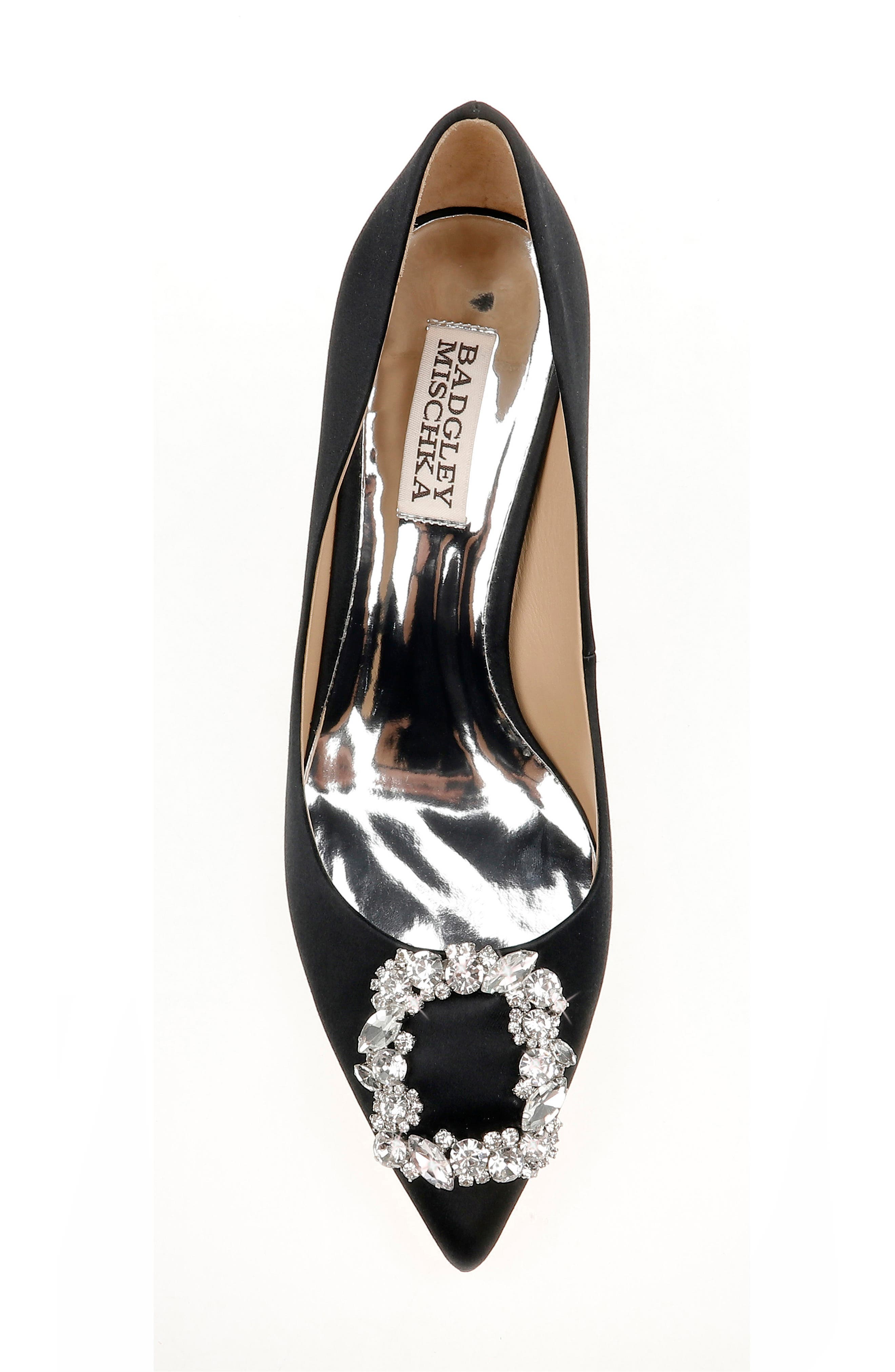 Badgley Mischka Collection Carrie Crystal Embellished Pump, Alternate, color, 
