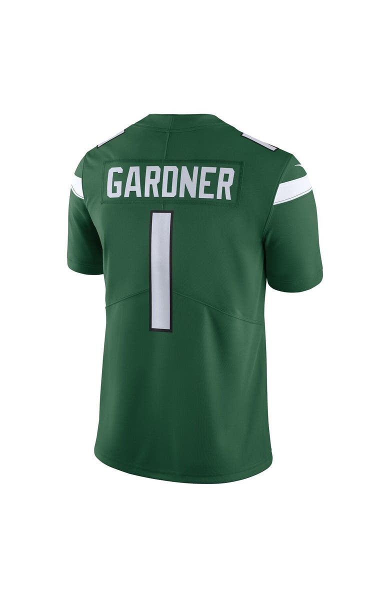 Nike Men's Nike Ahmad Sauce Gardner Gotham Green New York Jets Vapor Untouchable Limited Jersey, Alternate, color, Green